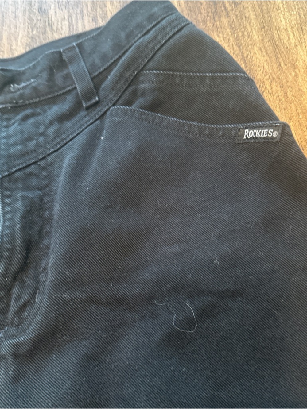 Rockies Black Denim Jean- Classic Pocket Detail